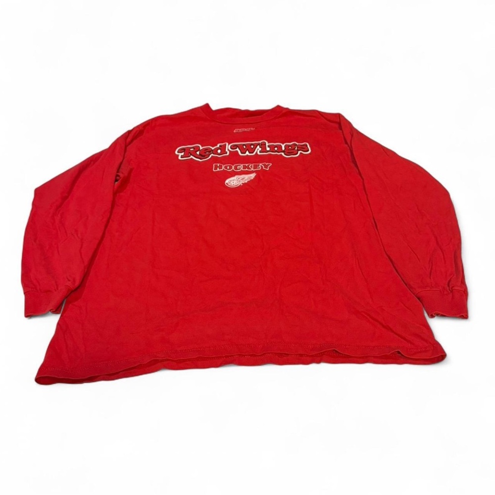 Detroit Red Wings Red Long Sleeve Hockey Tee